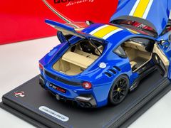 Xe Mô Hình (V) Ferrari F12 TDF Azzurro Dino 1:18 BBR ( Xanh Sọc Vàng )