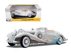 Mercedes-Benz 500K Typ Special Roadster (1936) 1:18 Maisto Trắng