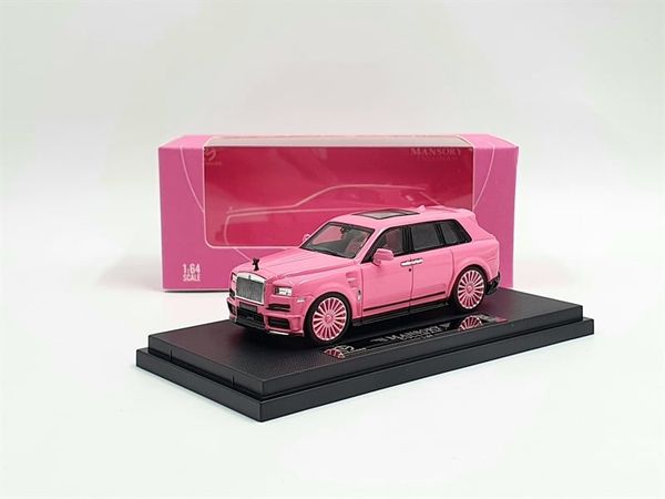 Xe Mô Hình Roll-Royce Cullinan Mansory 1:64 Time Micro ( Hồng )