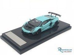 Xe Mô Hình Lamborghini Aventador 2.0 LB 1:64 JEC ( Xanh Ngọc )