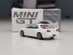 Xe Mô Hình Nissan Skyline GT-R (R34) V- Spec II N1 1:64 MINIGT ( White )