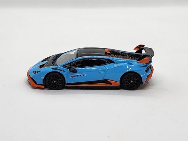 Xe Mô Hình Lamborghini Huracan STO Blu Laufey LHD 1:64 Minigt ( Xanh Dương )