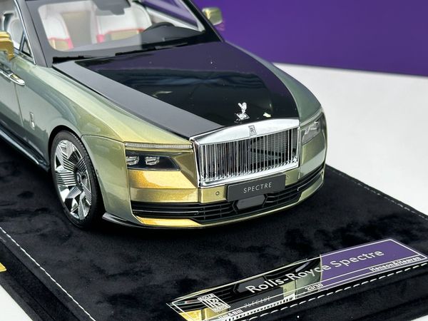 Xe Mô Hình Rolls-Royce Spectre 1:18 HH Model ( Sunrise Gold/Diamond Black )