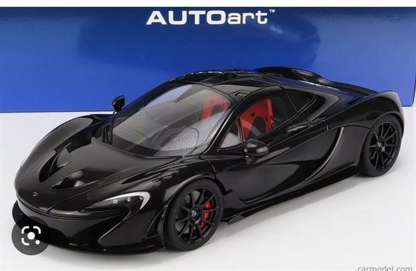 Xe Mô Hình McLAREN P1 1:18 Autoart (FIRE BLACK W/ RED/BLACK INTERIOR)