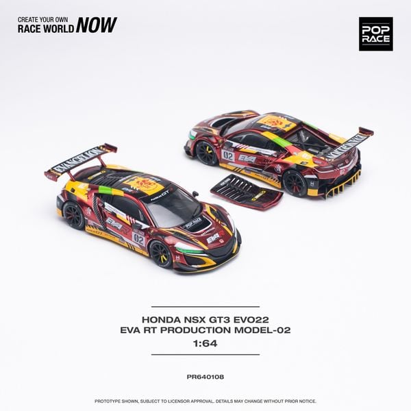 Xe Mô Hình Eva RT Production Model Custom Type 1:64 PopRace