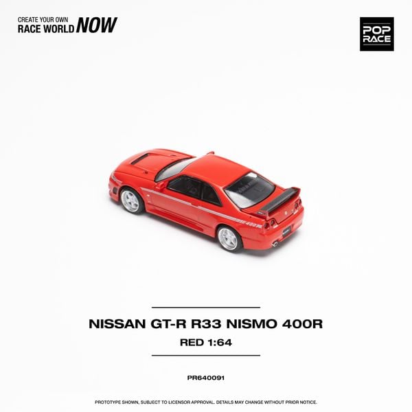 Xe Mô Hình GT-R 400R 1:64 PopRace ( Red )
