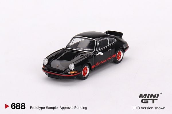 Xe mô hình PORSCHE 911 CARRERA RS 2.7 BLACK WITH RED LIVERY (LHD) 1:64 MiniGT (Đen)