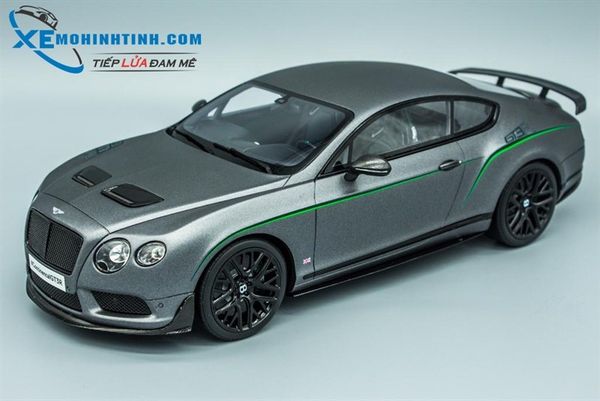 XE MÔ HÌNH BENTLEY CONTINENTAL GT3R 1:18 GTSPIRIT (XÁM)