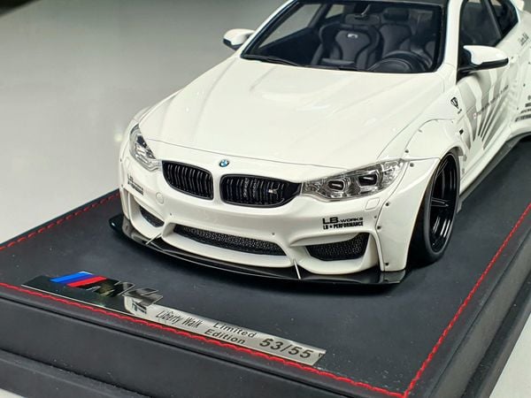 Xe Mô Hình BMW M4 LB 1:18 Motorhelix ( Trắng )