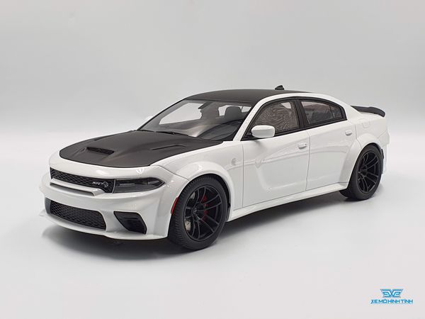 Xe Mô Hình Dodge Charger SRT Hellcat 2021 1:18 GTSpirit ( Trắng )