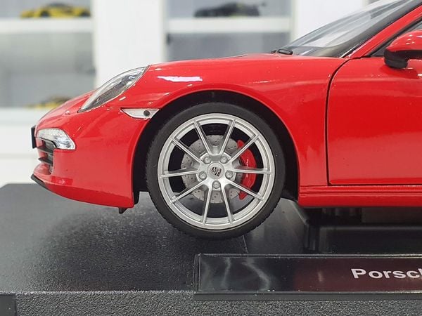 XE MÔ HÌNH PORSCHE 911 CARRERA S 1:18 WELLY (ĐỎ)