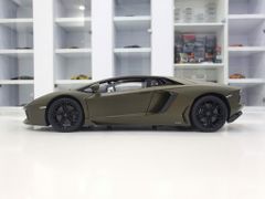 XE MÔ HÌNH LAMBORGHINI AVENTADOR LP700 1:18 WELLY-FX (XANH RÊU)