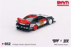 Xe mô hình LB-Super Silhouette Nissan SILVIA (S15)“GARUDA” 1:64 MiniGT (Đen Trắng Đỏ)
