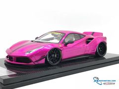 J01-02 MH 1:18 JEC FERRARI 488 LB WALKS (FLASH PINK) - CARBON