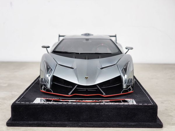 Xe Mô Hình Supercar Veneno Series 1:18 HH Model ( Gun Metal Grey )