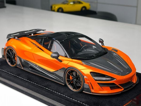 Xe Mô Hình McLaren 720S 1:18 Mansory limited 99psc ( Orange ) ( 91 )