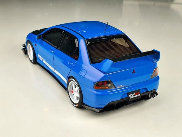 Xe Mô Hình Mitsubishi Lancer Evolution IX 1:18 Super A (Xanh)