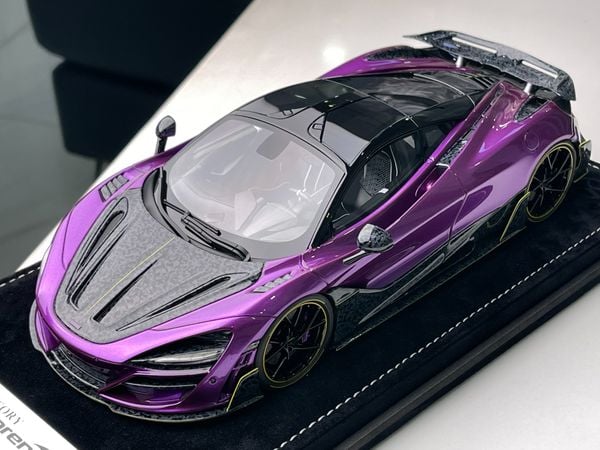 Xe Mô Hình McLaren 720S 1:18 Mansory limited 99psc ( Purple ) ( 81 - 84 )