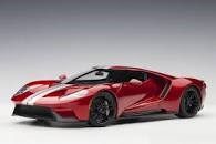 Xe Mô Hình Ford GT 2017 1:18 Autoart (LIQUID RED/SILVER STRIPES)