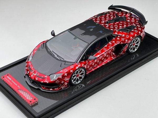 Xe Mô Hình Lamborghini SVJ 1/18 IVY ( Supreme )