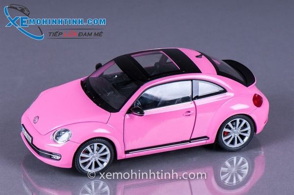 XE MÔ HÌNH VOLKSWAGEN BEETLE 2013 1:24 WELLY (HỒNG)