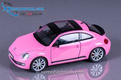 XE MÔ HÌNH VOLKSWAGEN BEETLE 2013 1:24 WELLY (HỒNG)