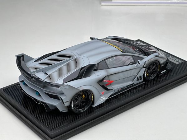 Xe Mô Hình Lamborghi Aventador 700GT Evo LBWK 1:18 Timothy & Pierre ( Fighter Grey / With Weathering effect )