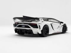 Xe Mô Hình LB-Silhouette WORKS Lamborghini Aventador GT EVO White LHD 1:64 Minigt ( Trắng )