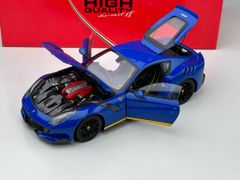 Xe Mô Hình Ferrari F12 TDF Azzurro Dino 1:18 BBR ( Xanh Sọc Vàng )