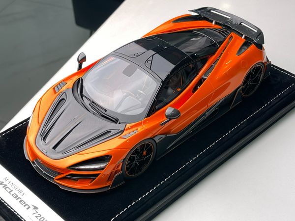 Xe Mô Hình McLaren 720S 1:18 Mansory limited 99psc ( Orange )