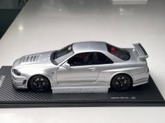 Xe Mô Hình Nissan Skyline R34 Z-Tune 1:18 One Model ( Bạc )