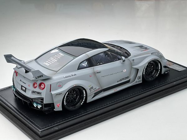 Xe Mô Hình LB- Silhouette WORKS GT Nissan 35GT-RR Limited 149pcs 1:18 Ivy Model ( Xám Nhám Dơ )