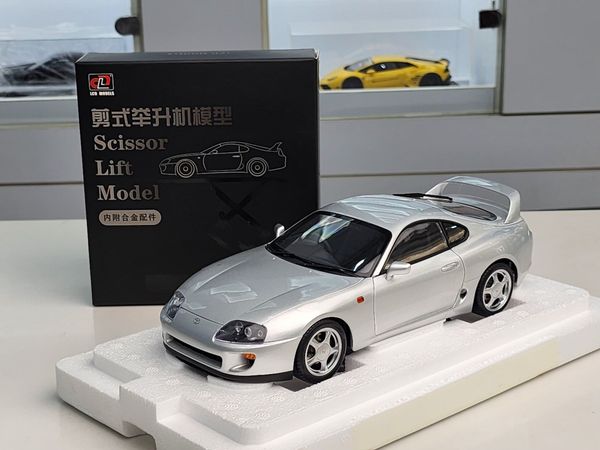 Xe Mô Hình Toyota Supra A80 1:18 LCD ( Silver )