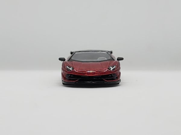 Xe Mô Hình Lamborghini Aventador SVJ Roadster Rosso Efesto LHD 1:64 Minigt ( Đỏ )