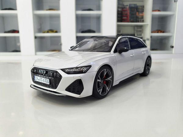 Xe Mô Hình Audi RS6 Avant C8 2020 1:18 Polar Master ( Trắng )