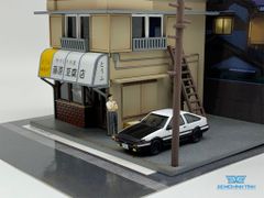 Mô Hình Nhà  Fujiwara Tofu Shop 1:64 Yume Box ( COMPO 2 BỘ RA SẢN PHẨM KHÔNG CÓ XE  )