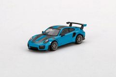 Xe Mô Hình Porsche 911 GT2 RS Weissach Package Miami Blu LHD 1:64 MiniGT( Xanh )