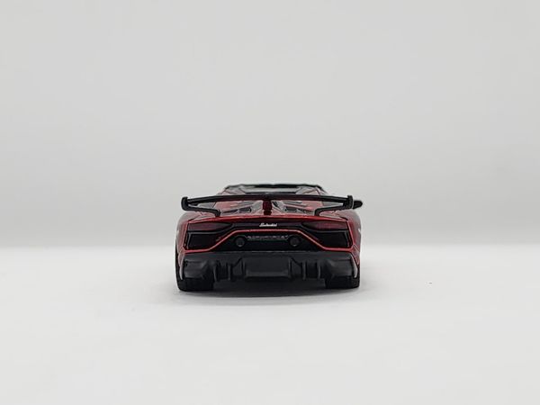 Xe Mô Hình Lamborghini Aventador SVJ Roadster Rosso Efesto LHD 1:64 Minigt ( Đỏ )