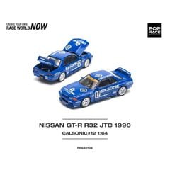 Xe Mô Hình Nissan Skyline GT-R R32 Calsonic 1:64 Pop Race