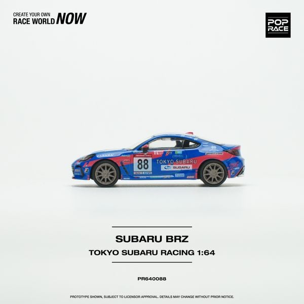 Xe Mô Hình Tokyo Subaru Racing BRZ 1:64 PopRace