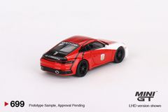 Xe mô hình PORSCHE 911 992 CARRERA S SAFETY CAR 2023 IMSA DAYTONA 24HR 1:64 MiniGT (Trắng Đỏ)