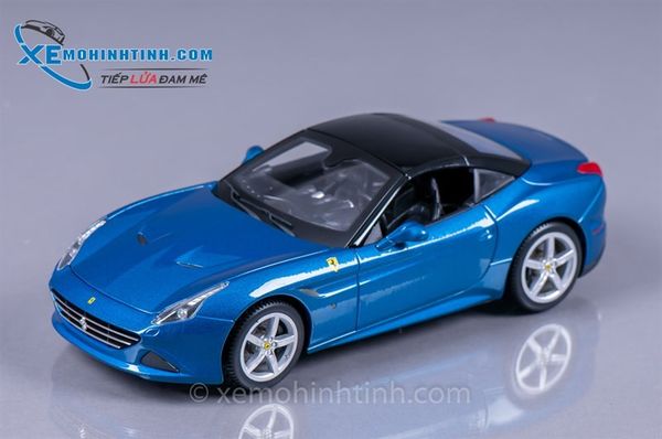 XE MÔ HÌNH FERRARI CALIFORNIA T 1:18 CLOSE TOP BBURAGO (XANH)