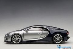 1/18 BUGATTI CHIRON 2017 (ARGENT SILVER/ATLANTIC BLUE)