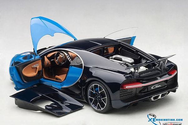 Xe Mô Hình Bugatti Chiron 2017  1:18 Autoart ( Xanh Dương )