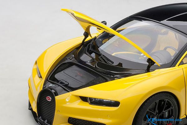 1/18 BUGATTI CHIRON 2017 (JAUNE MOLSHEIM YELLOW/NOCTURNE BLACK)