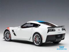 Xe Mô Hình Chevrolet Corvette Grand Sport 1:18 Autoart ( Trắng / Xanh dương )