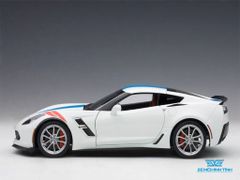 Xe Mô Hình Chevrolet Corvette Grand Sport 1:18 Autoart ( Trắng / Xanh dương )