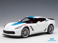 Xe Mô Hình Chevrolet Corvette Grand Sport 1:18 Autoart ( Trắng / Xanh dương )