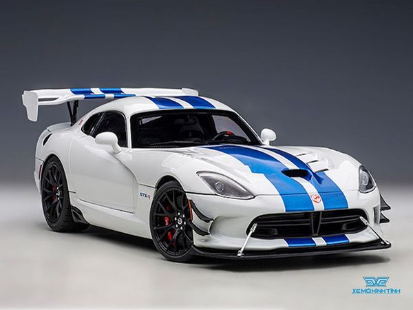 Xe Mô Hình Dodge Viper GTS-R Commemorative Edition ACR 2017 1:18 Autoart ( Trắng Xanh )