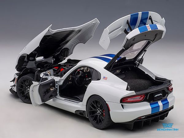 Xe Mô Hình Dodge Viper GTS-R Commemorative Edition ACR 2017 1:18 Autoart ( Trắng Xanh )